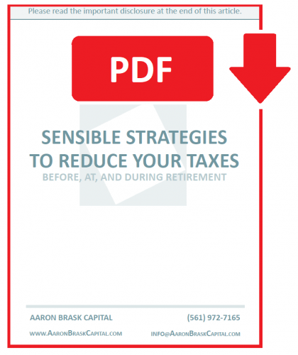 Image of PDF on lowering taxes